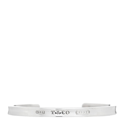 Tiffany Sterling Silver Narrow 1837 Cuff Bracelet 1 of 3