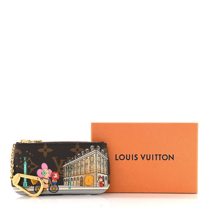 Louis Vuitton Monogram 2022 Christmas Animation Paris Key Pouch Pink 8 of 8