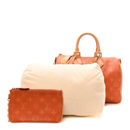 Louis Vuitton Calfskin Monogram Speedy P9 Bandouliere 30 Ocre 3 of 12