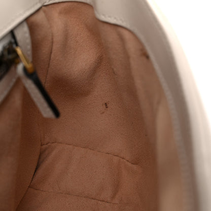 Gucci Calfskin Matelasse Small GG Marmont Shoulder Bag White 14 of 21