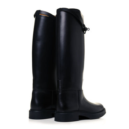 Hermes Box Kelly Jumping Boots 40 So Black 4 of 6