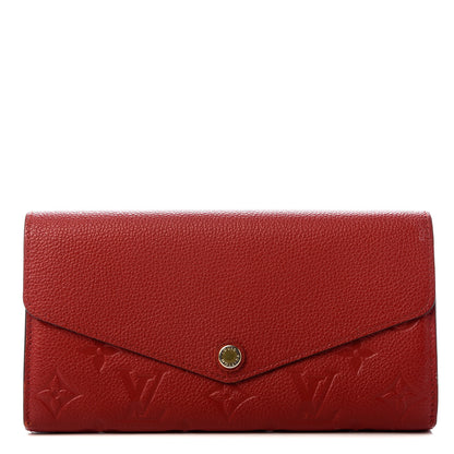 Louis Vuitton Empreinte Sarah Wallet NM Cherry 1 of 9