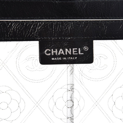 Chanel PVC Calfskin Coco Bag Raincoat White Black 6 of 8