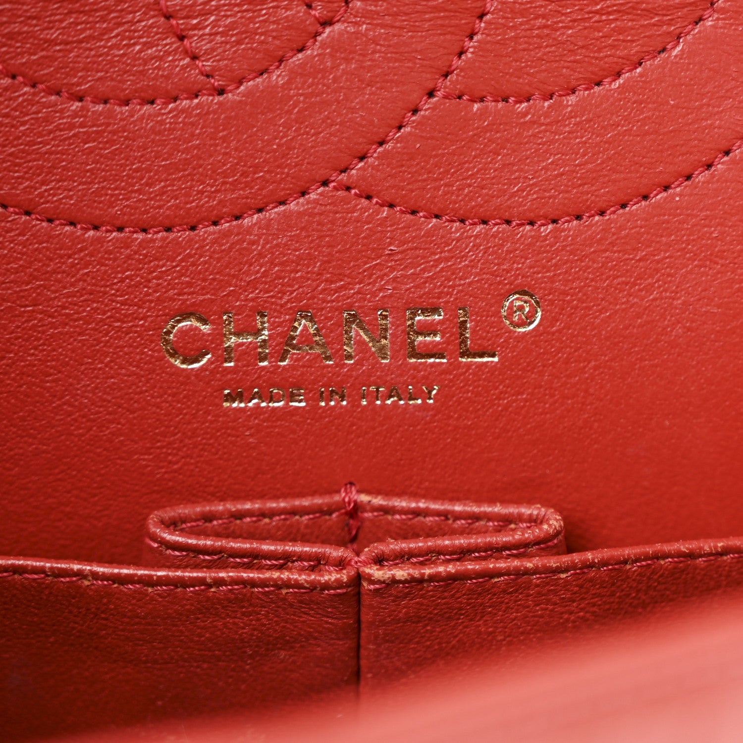 Chanel Aged Calfskin Quilted 2.55 Reissue 226 Flap Red 6 of 13