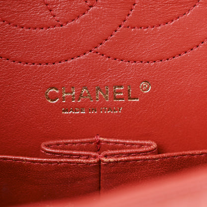 Chanel Aged Calfskin Quilted 2.55 Reissue 226 Flap Red 6 of 13
