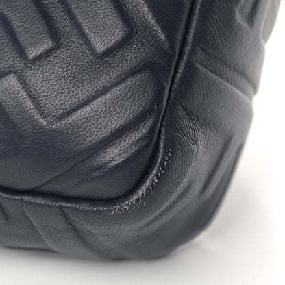Fendi Nappa FF 1974 Embossed Large Baguette Midnight 6 of 8