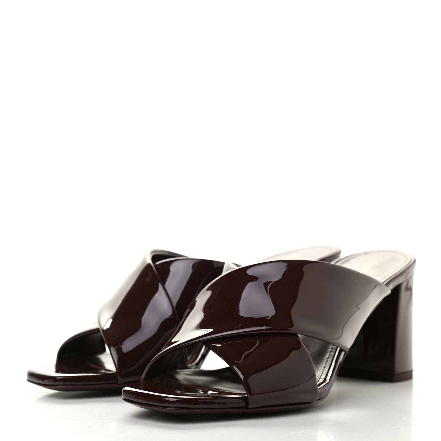 Saint Laurent Patent LouLou Mules 37 Barolo 3 of 8