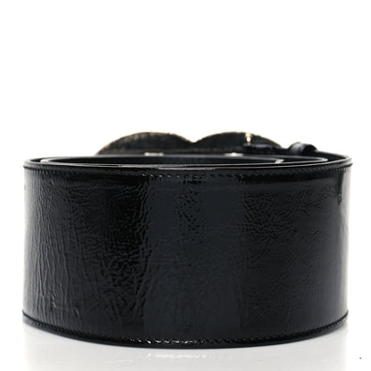 Chanel Patent CC Wide Belt 80 32 Black 2 of 7