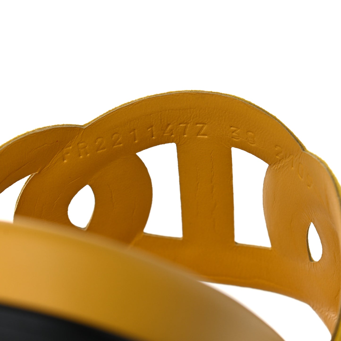 Suede Goatskin Extra Sandals 38 Jaune Sable