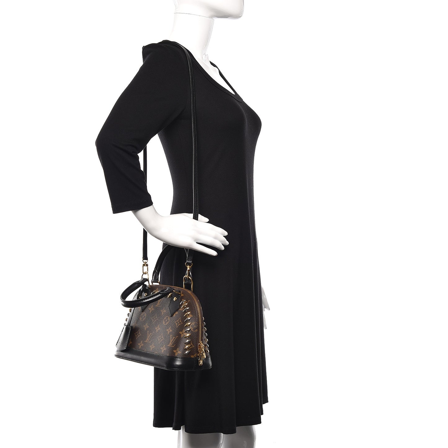 Monogram Macassar Studded Alma BB