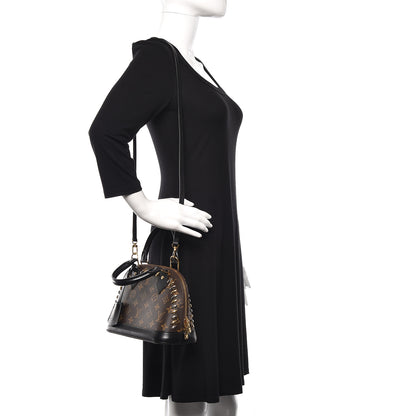 Louis Vuitton Monogram Macassar Studded Alma BB 2 of 10