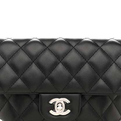 Chanel Calfskin Quilted CC Uniform Flap Belt Bag Black 9 of 12