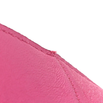 Hermes Lambskin Clou De Selle Pouch Rose Tyrien 12 of 14