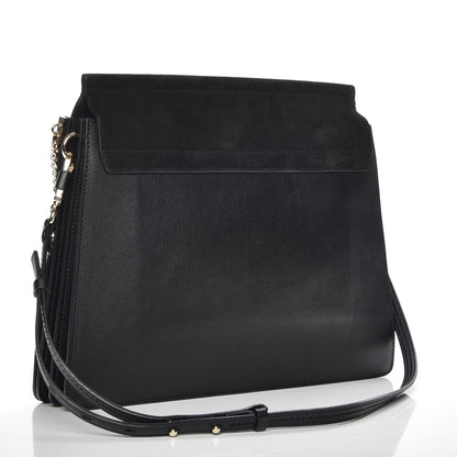 Chloe Suede Calfskin Medium Faye Shoulder Bag Black 3 of 6