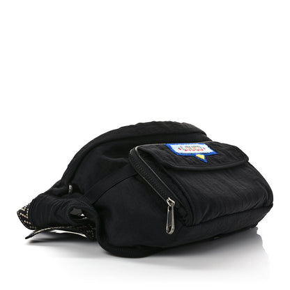 Gucci Nylon 80s Logo Patch Belt Bag Black 4 of 10