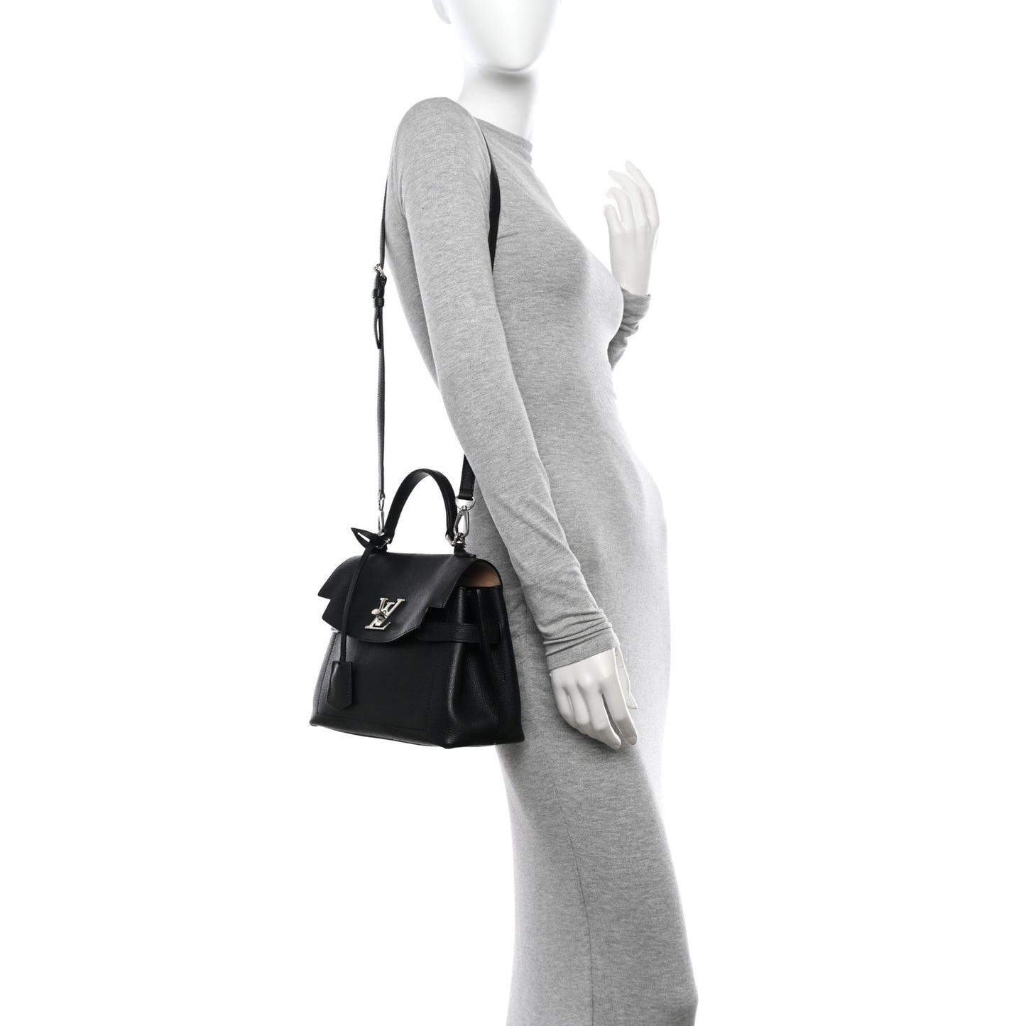 Calfskin Lockme Ever BB Black