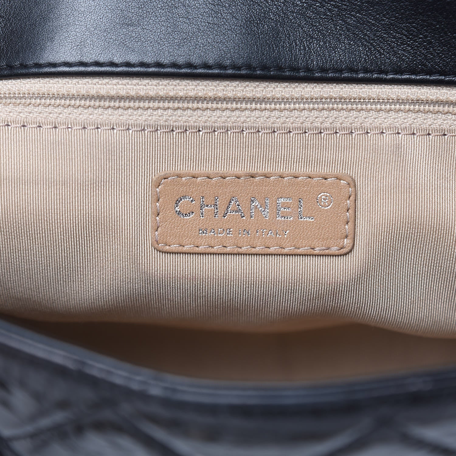 Chanel Glazed Crinkled Calfskin Medium East West Flap Black 6 of 12