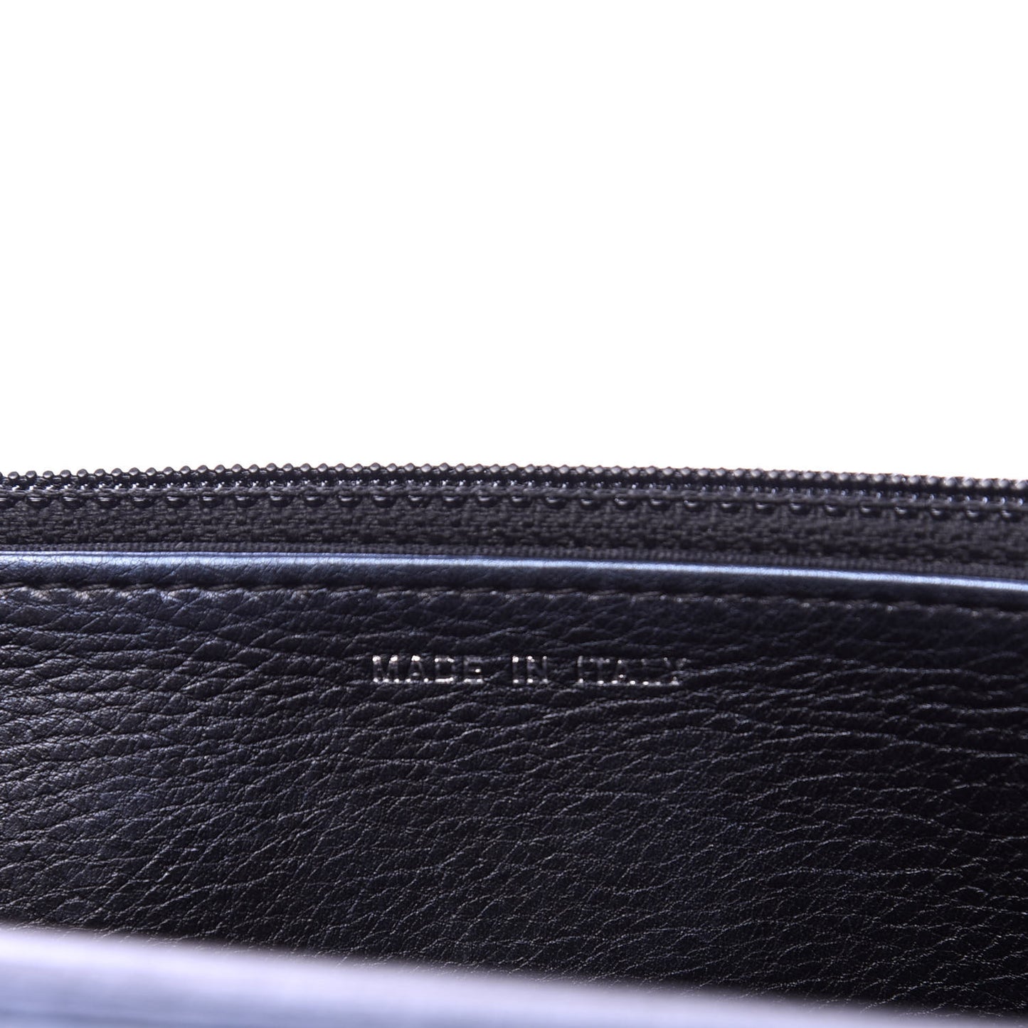 Metallic Calfskin Quilted Boy Wallet On Chain WOC Navy Blue