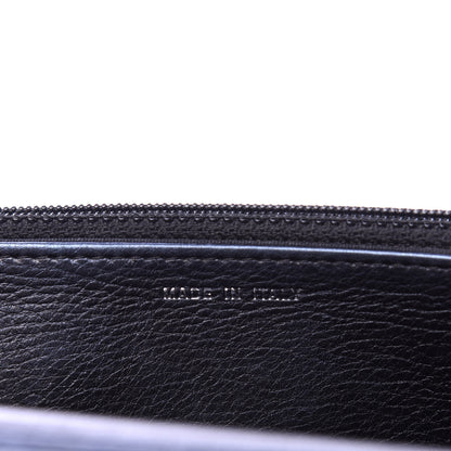 Chanel Metallic Calfskin Quilted Boy Wallet On Chain WOC Navy Blue 9 of 13