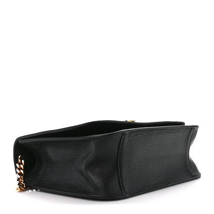 Versace Grainy Calfskin Virtus Chain Crossbody Black 4 of 12