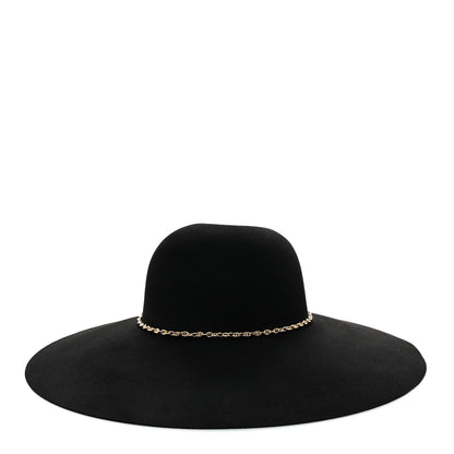 Hermes Beaver Felt Bruna Chaine d'Ancre Hat 58 Black 6 of 12