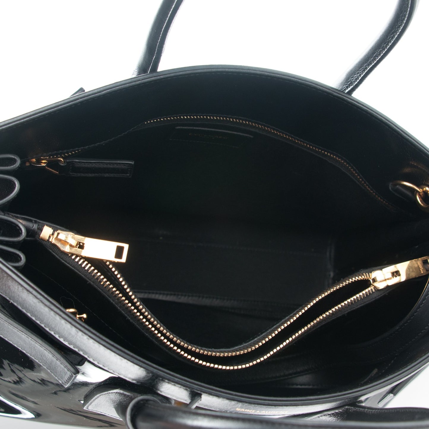 Patent Small Sac de Jour Black