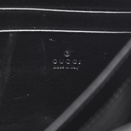 Gucci Calfskin Matelasse GG Marmont Chain Wallet Black 6 of 11