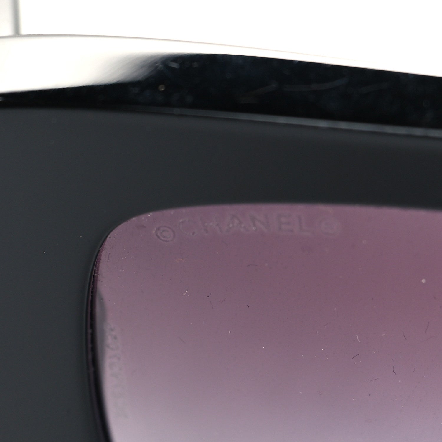 Chanel Acetate Pearl Rectangle Sunglasses 5480-H-A Black 7 of 9