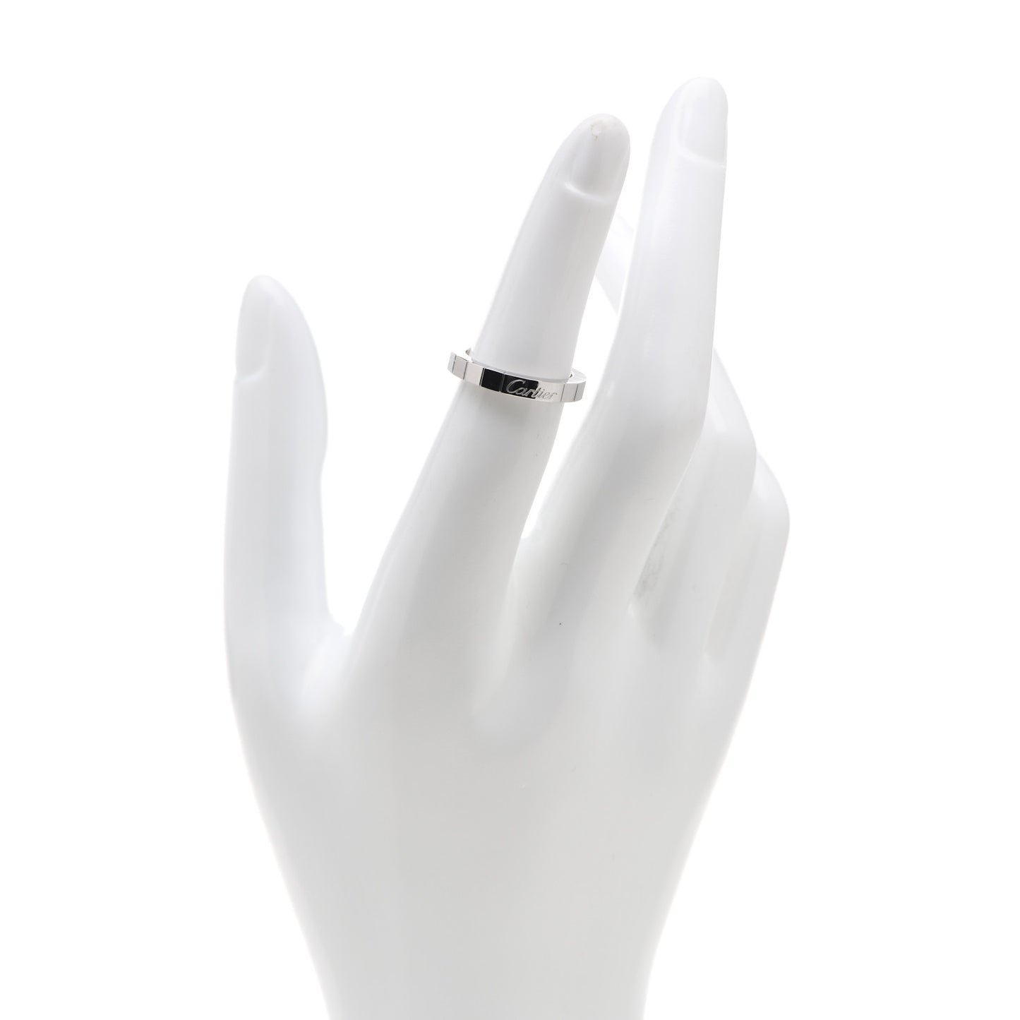 18K White Gold Lanieres Ring 50 5.25