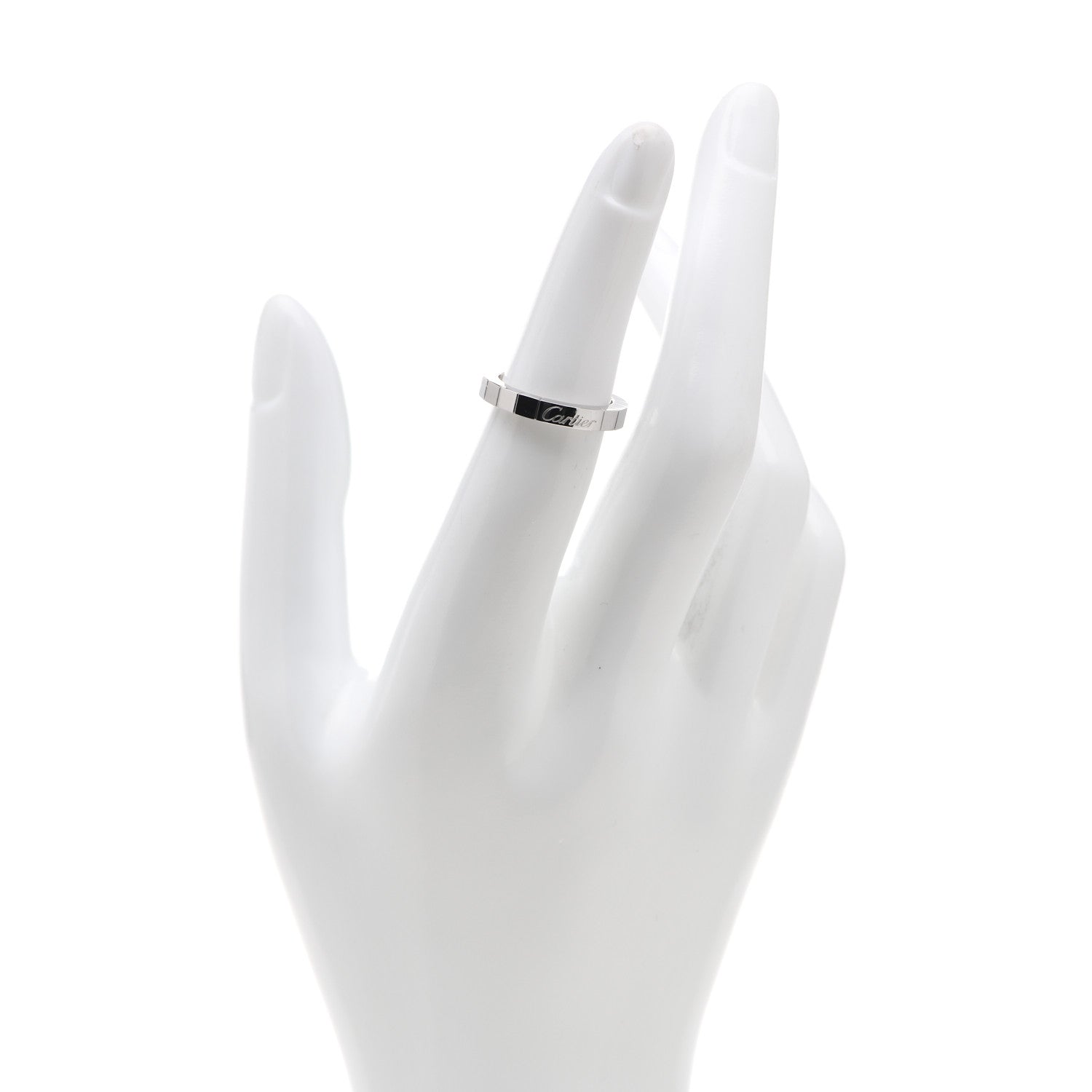 Cartier 18K White Gold Lanieres Ring 50 5.25 2 of 7