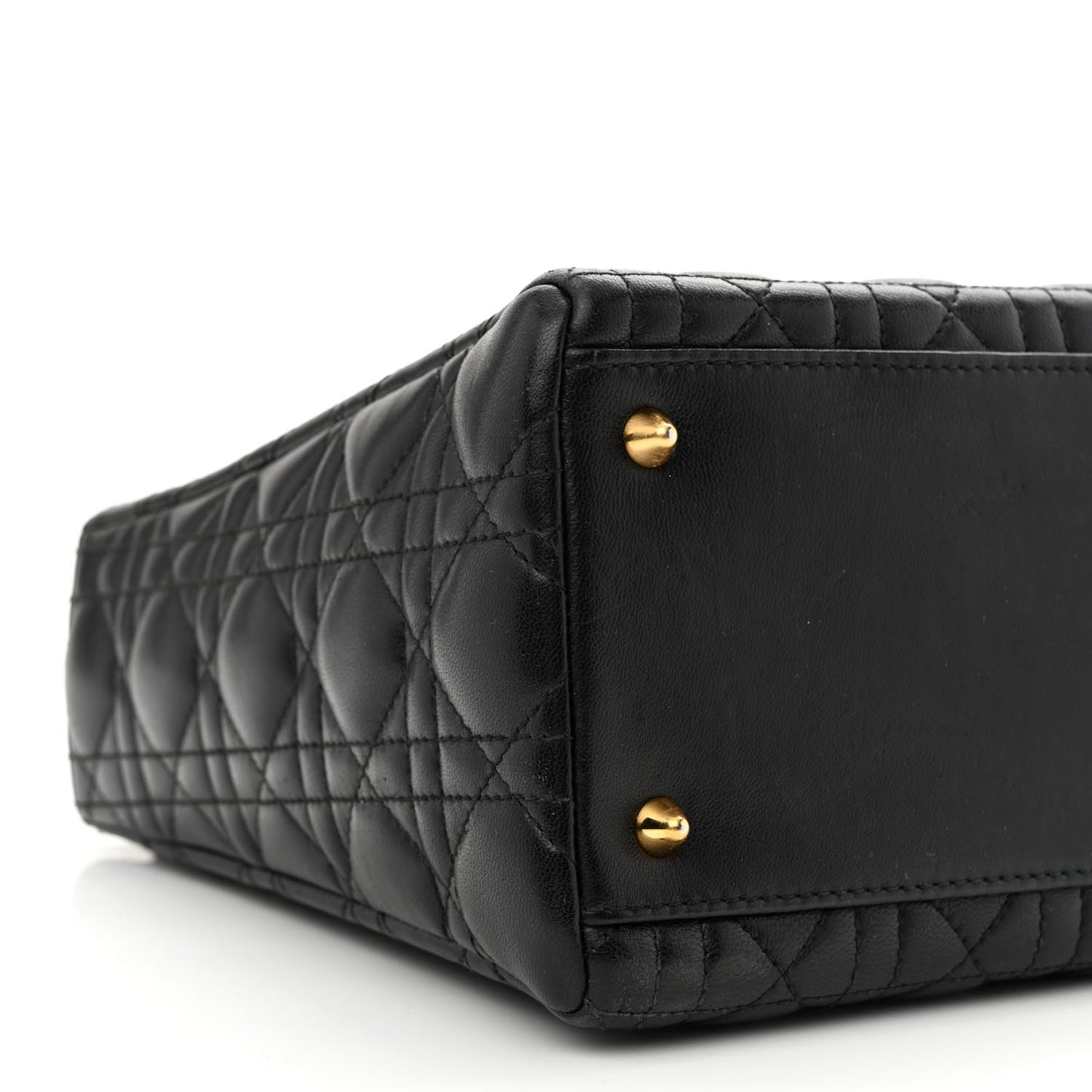 Lambskin Cannage Medium Lady Dior Black