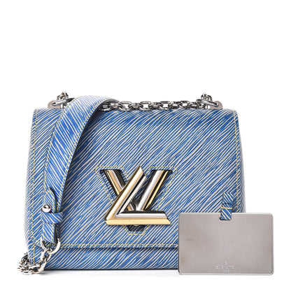 Louis Vuitton Epi Twist Shoulder Bag MM Denim Light 1 of 11