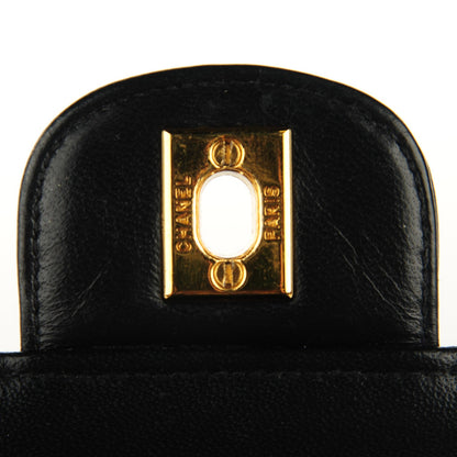 Chanel Lambskin Quilted Medium Double Flap Bijoux Chain Navy 6 of 10