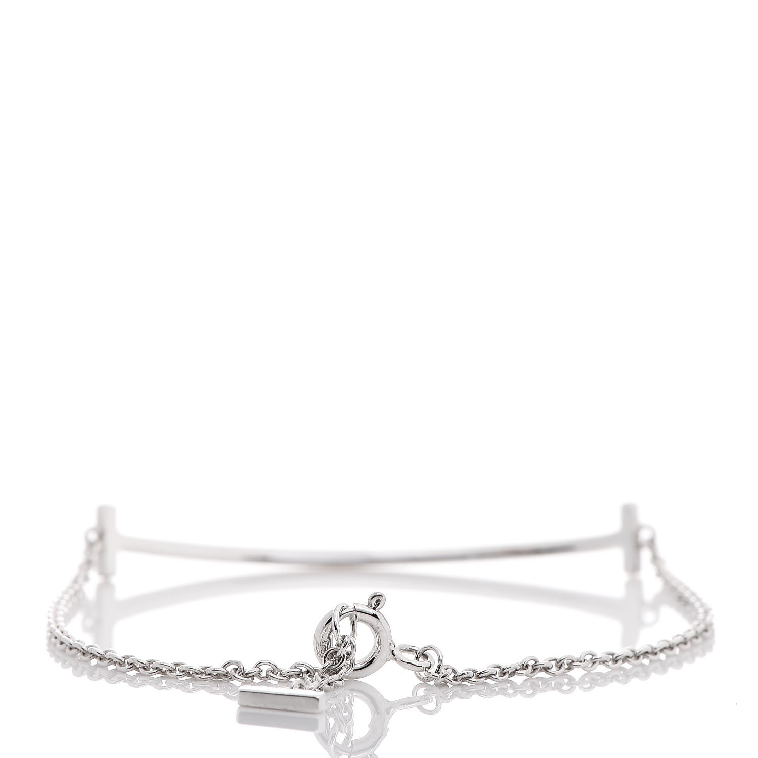 Tiffany Sterling Silver T Smile Bracelet 3 of 6