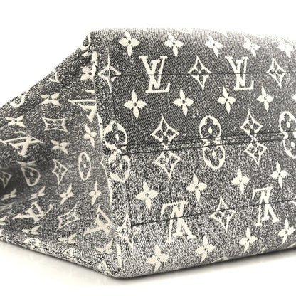 Louis Vuitton Monogram Jacquard Denim Onthego MM Black 7 of 8