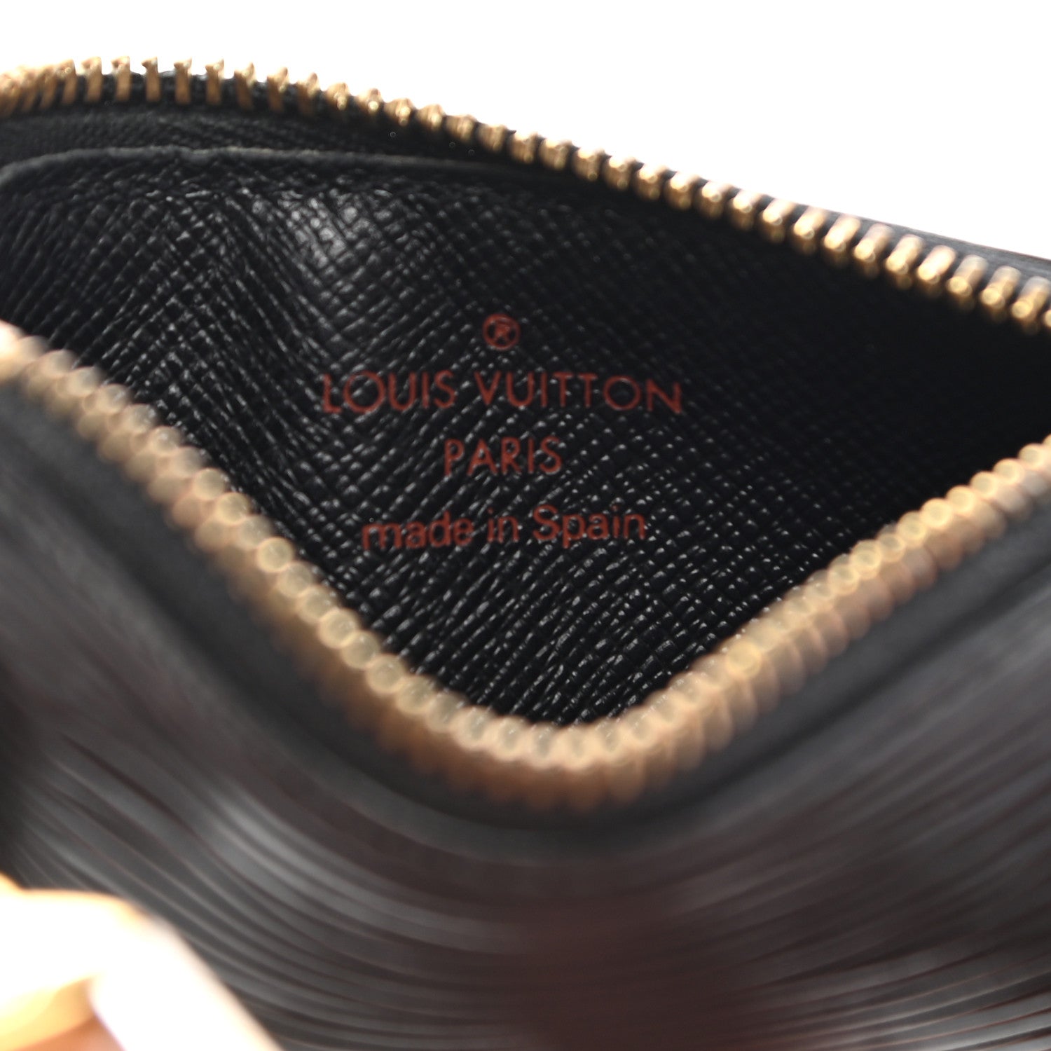 Louis Vuitton Epi Key Pouch Black 6 of 9
