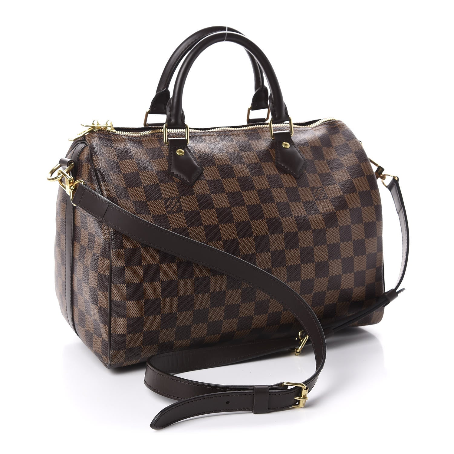 Louis Vuitton Damier Ebene Speedy Bandouliere 30 3 of 10
