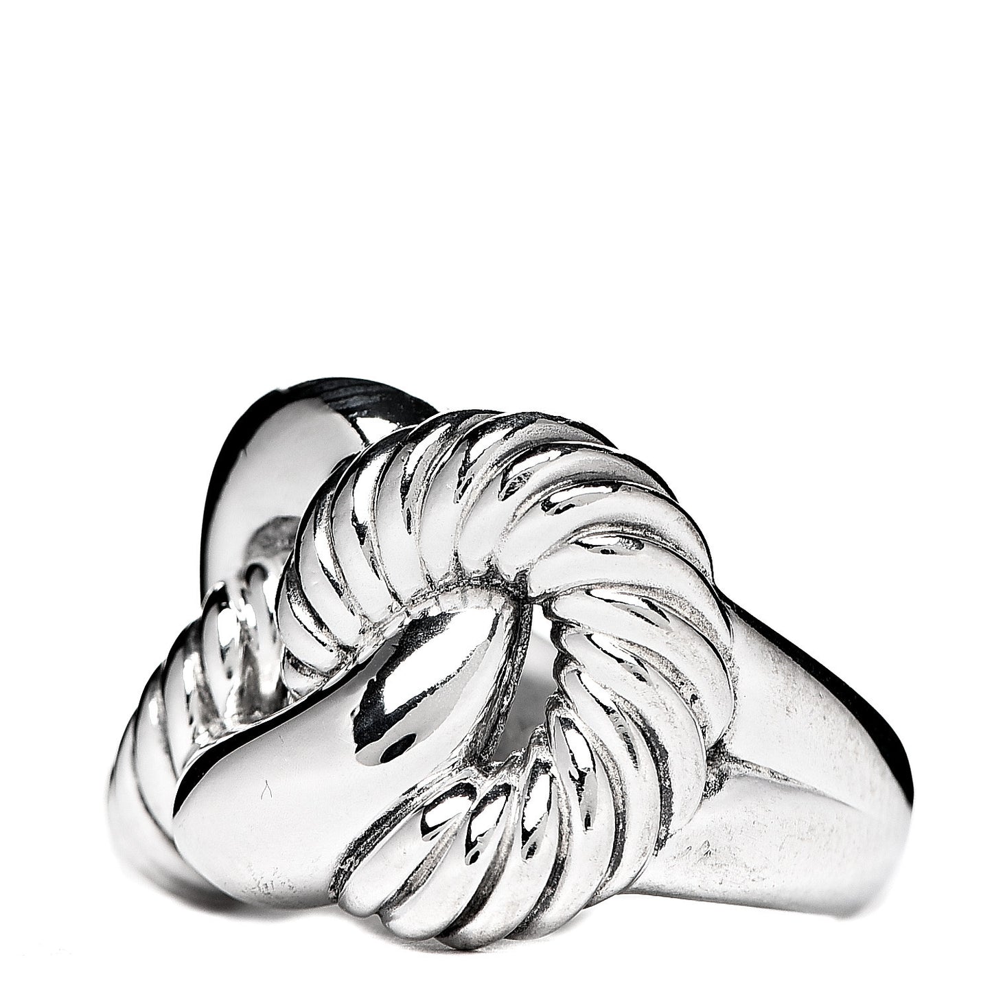 Sterling Silver Woven Cable Ring 50 5.5