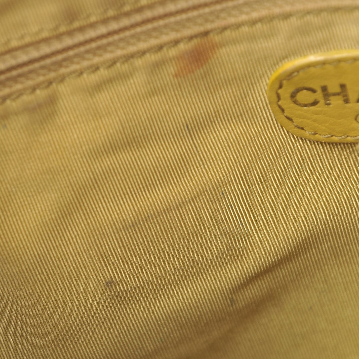 Lambskin Bekko Chain CC Shopping Tote Chartreuse