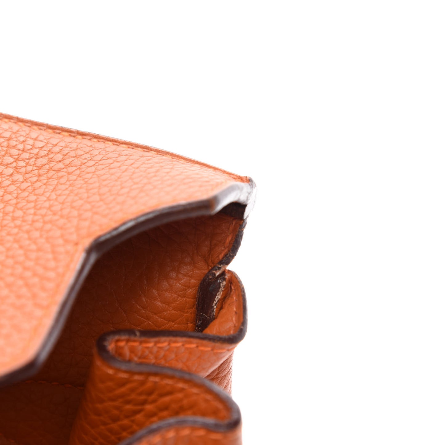 Taurillon Clemence JPG Birkin 42 Orange