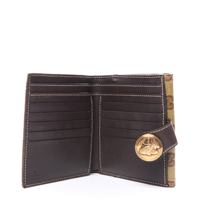 Gucci Crystal Monogram Hysteria French Wallet Dark Brown 5 of 11