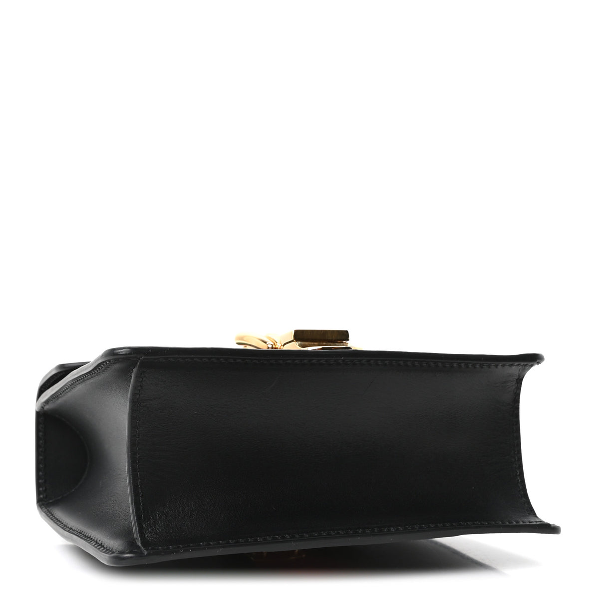 Calfskin Mini Sylvie Chain Shoulder Bag Black