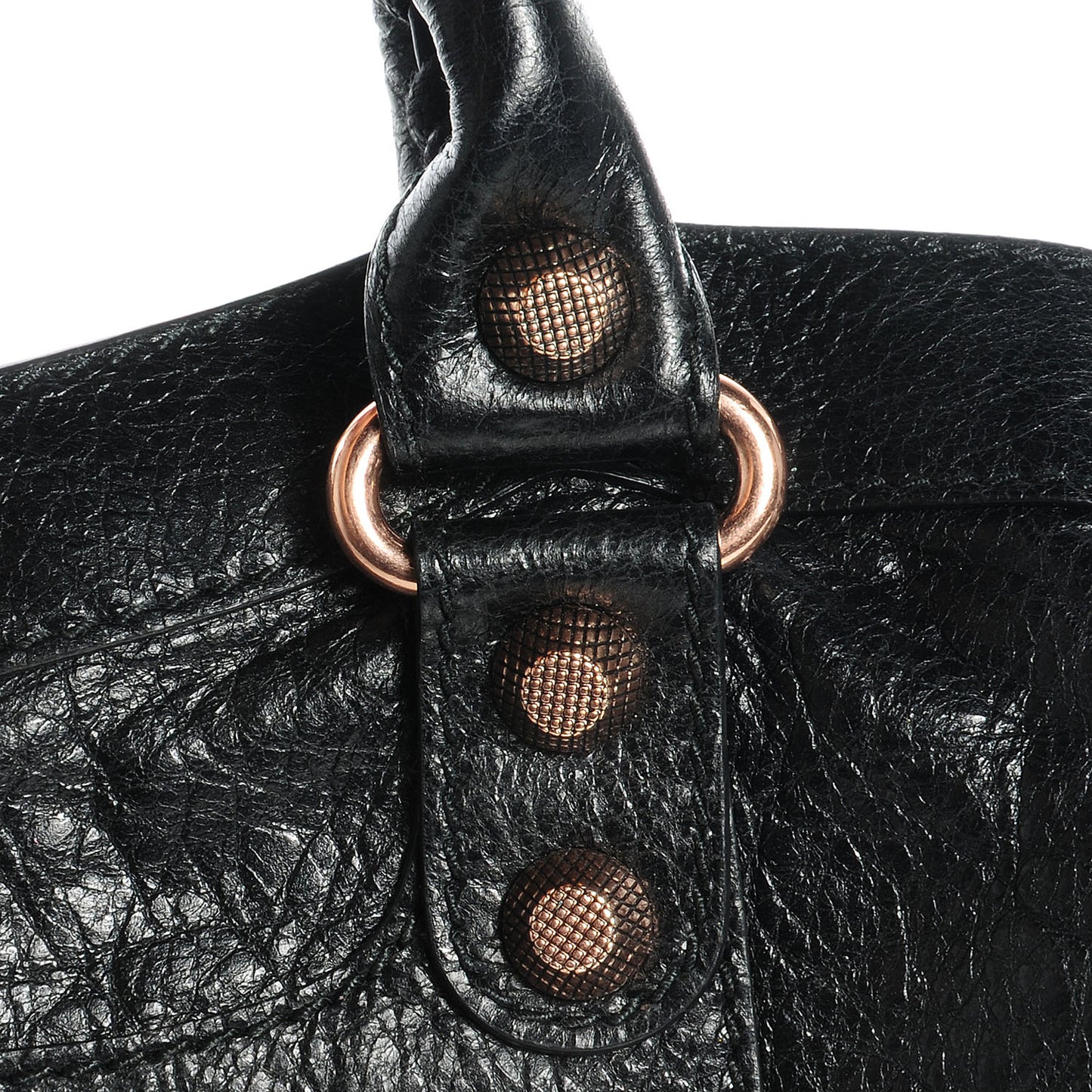 Agneau Giant 12 Rose Gold Hardware Town Black