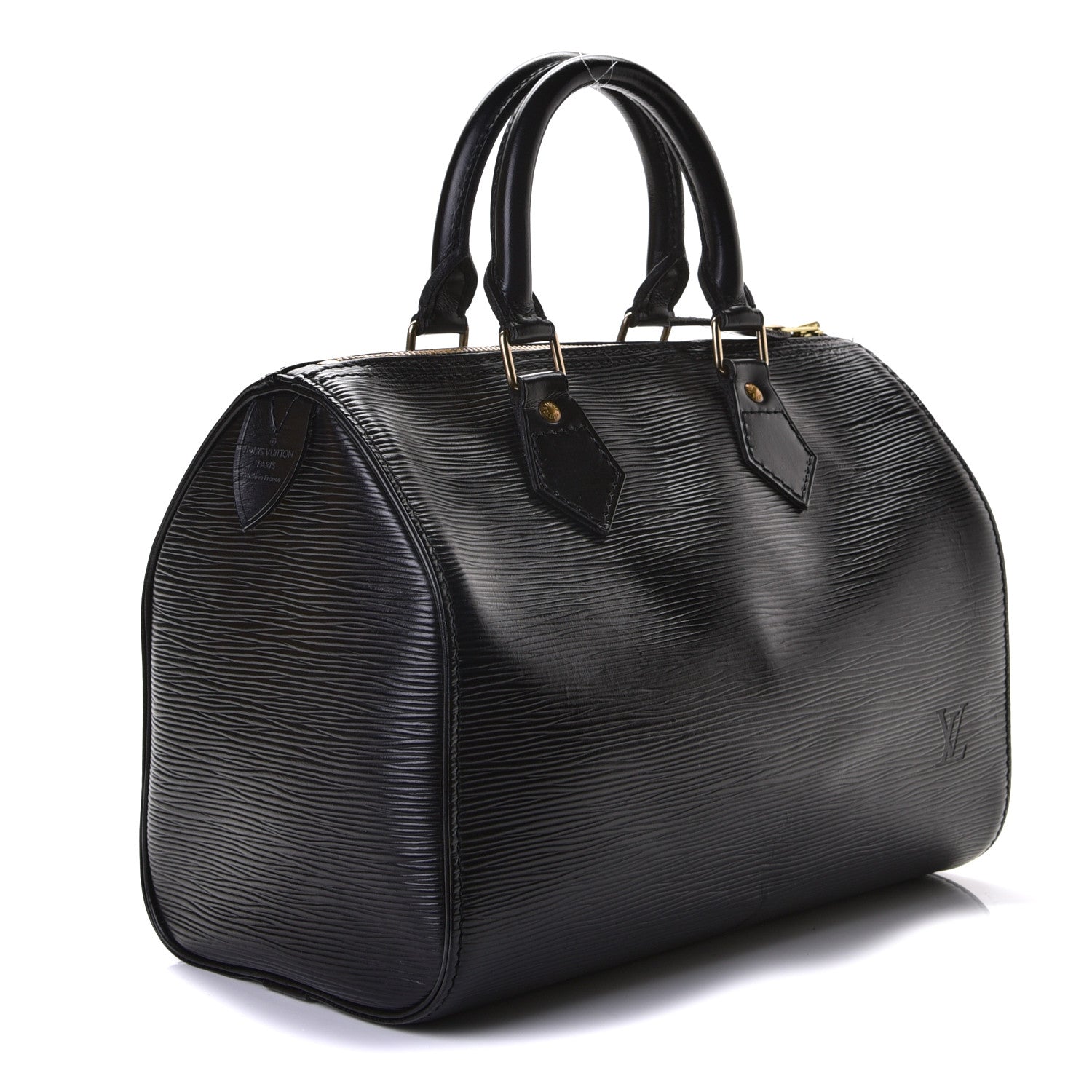 Louis Vuitton Epi Speedy 25 Black 3 of 10