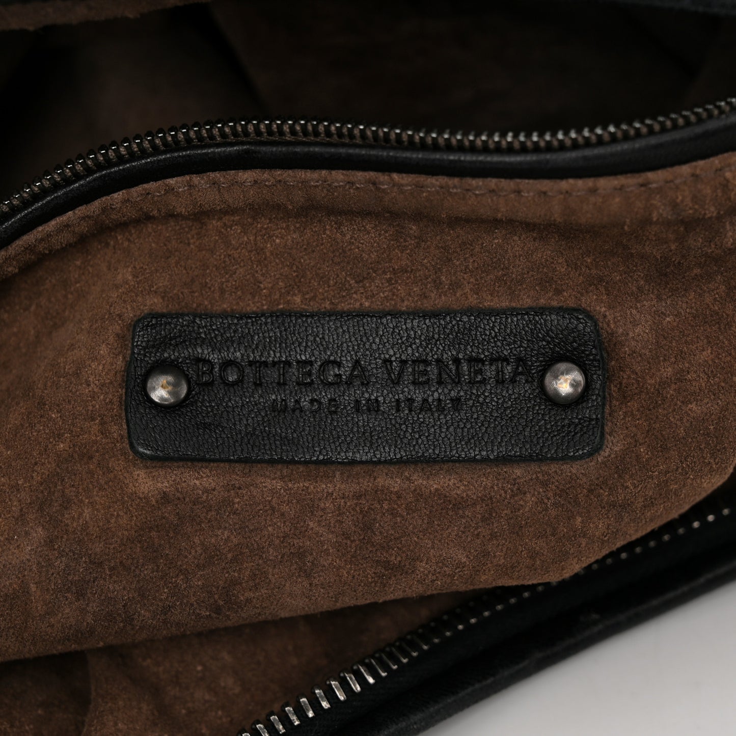 Nappa Intrecciato Large Veneta Hobo Black
