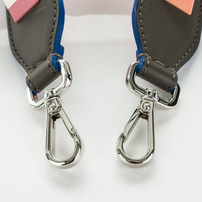 Fendi Vitello Dolce Plexiglass Bi-Color Studded Strap You Carbone Peonia Multicolor 3 of 4