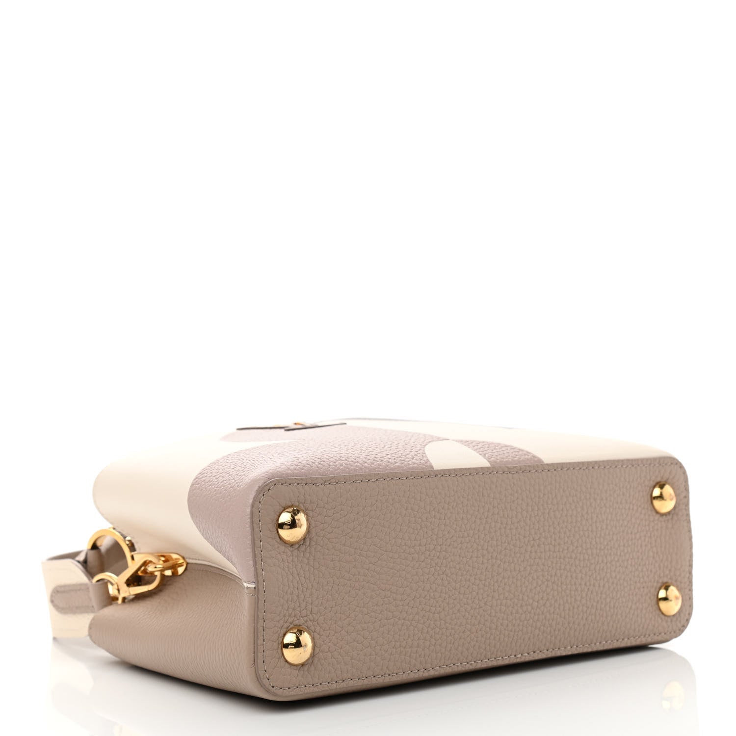 Louis Vuitton Taurillon Monogram Flower Capucines BB Galet Creme 4 of 7
