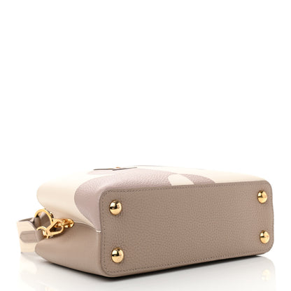 Louis Vuitton Taurillon Monogram Flower Capucines BB Galet Creme 4 of 7