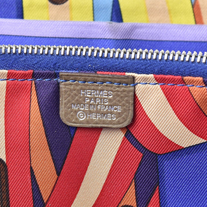 Hermes Epsom Silk'in Wallet Etoupe 6 of 9