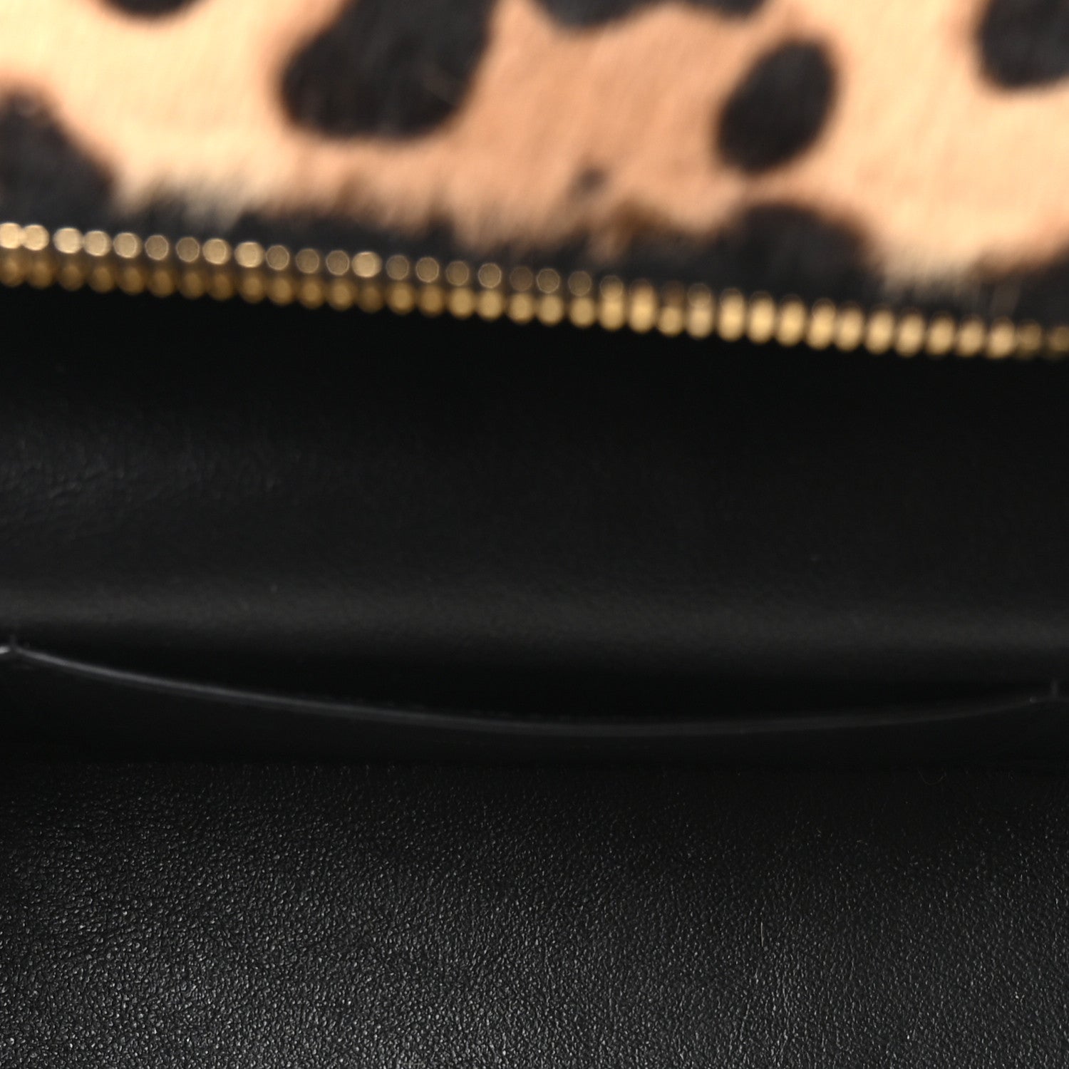 Saint Laurent Pony Hair Leopard Print Mini Gaby Vanity Case Brown Black 4 of 9